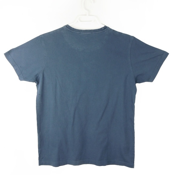 Roberto Cavalli Blue Cross Tape Logo Graphic Short Sleeve Shirt - Picture 2 of 2